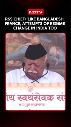Video: With France, Albania Examples, RSS Chief Mohan Bhagwat Warns Against 'Regime Change' Bid