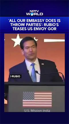 Marco Rubio Jokes About US Embassy Parties In India: 'I Think That's All They Do Here'