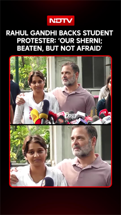 Rahul Gandhi Backs Student Protester: 'Our Sherni; Beaten, But Not Afraid'