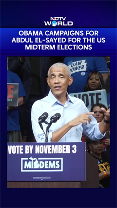 US Midterms | Obama Backs Abdul El-Sayed In Michigan, Says He&rsquo;ll &lsquo;Finish The Job We Started&rsquo;