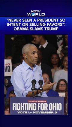 Video: Obama Vs Trump | 'Never Seen A President So intent On Selling Favours': Obama Slams Trump