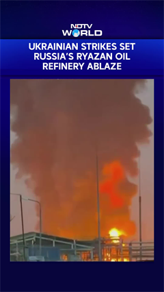 Ukraine Strikes Russian Ryazan Oil Refinery With 69 Drones, 4 Flamingo Missiles