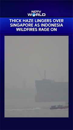 Singapore Shrouded In Thick Blanket Of Haze As Wildfires Rage Across Neighbouring Indonesia