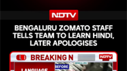 Bengaluru Zomato Staff Demands For Team To Learn Hindi, Later Apologises In Kannada