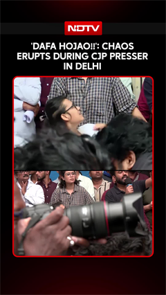 'Dafa Hojao!!': On Cam, Chaos Erupts During CJP Presser In Delhi