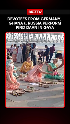 Foreign Devotees Perform Pind Daan In Gaya, Bihar