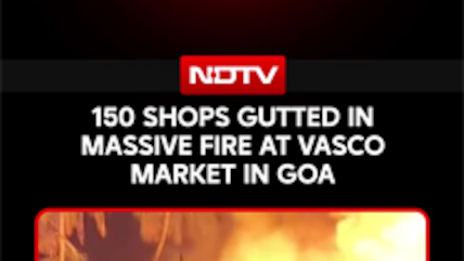 150 Shops Gutted In Massive Fire At Vasco Market In Goa