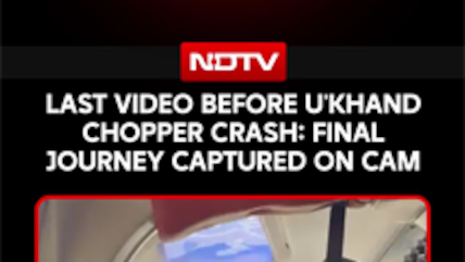 Uttarakhand Helicopter Crash: Passenger's Last Video Emerges From Chopper Crash