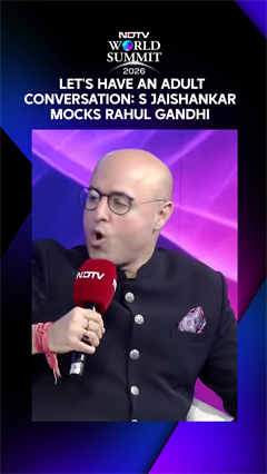 Jaishankar Takes Swipe At Rahul Gandhi: 'We're Adults, Let's Talk Like Adults' | NDTV World Summit