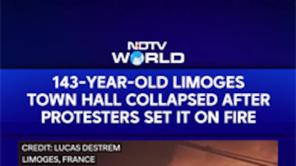 Historic Limoges City Hall Collapses as Protests and Violence Sweep France
