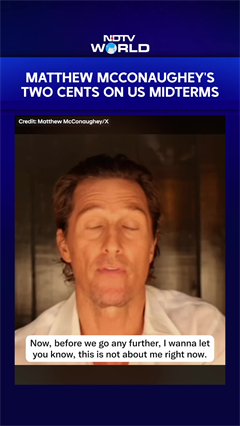 Matthew McConaughey's Two Cents On US Midterms