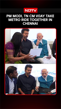 PM Modi Meets CM Vijay In Chennai, Takes Metro Ride Together