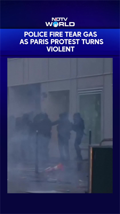 Paris Protest Turns Violent As Police Fire Tear Gas
