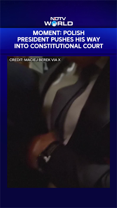 Caught On Camera: Polish President Shoves Through Security At Constitutional Court