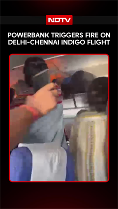 IndiGo Flight News | Powerbank Triggers Fire On Delhi-Chennai IndiGo Flight, Plane Diverted To Hyderabad