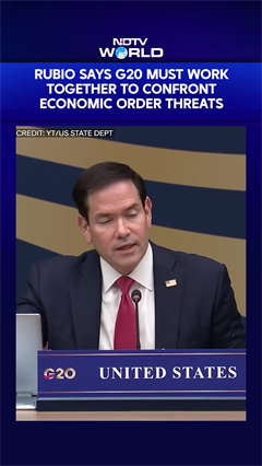 Marco Rubio Urges G20 Unity As Global Economy Faces 'Moment Of Choosing'