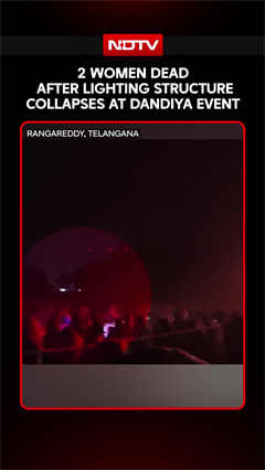 Dandiya Event Tragedy: Lighting Structure Collapses at MVSR College, 2 Women Reportedly Dead