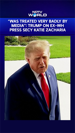 "She Was Treated Very Unfairly By The Media": Trump On Katie Zacharia