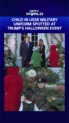 "Red Army" At the White House? Soviet-Uniformed Child Spotted at Trump's Halloween Event