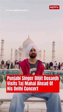 Diljit Dosanjh Makes Surprise Visit To Taj Mahal Ahead Of India Aura Tour