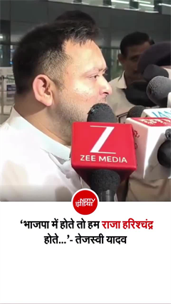 तेजस्वी यादव का BJP पर हमला- "तब हम भी  हरिश्चंद्र होते!"