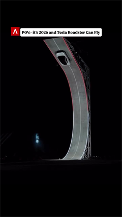 Video: Flying Car? Tesla Roadster Flies, Drives Upside Down In Jaw-Dropping Demo | Watch