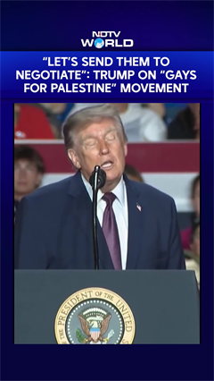 &ldquo;Let&rsquo;s Send Them To Negotiate&rdquo;: Donald Trump Mocks &ldquo;Gays For Palestine&rdquo; Movement