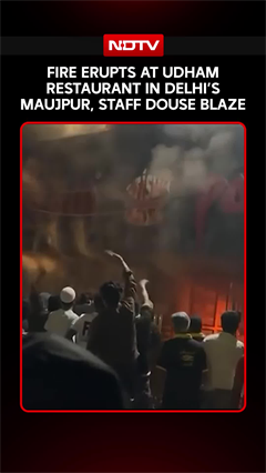 Fire Erupts At Udham Restaurant In Delhi's Maujpur, Staff Douse Blaze