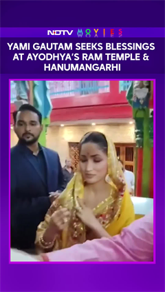 Yami Gautam Seeks Blessings at Ayodhya&rsquo;s Ram Temple & Hanumangarhi