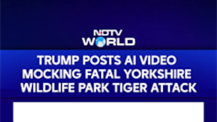 Trump Shares AI Video of Himself Playing With Tiger After Brutal UK Attack