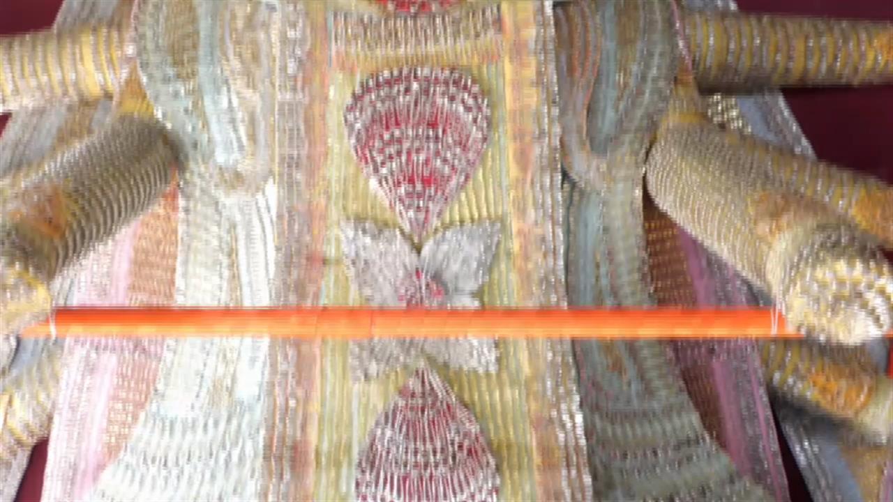 50 हजार सेफ्टी पिन से असम में तैयार हुई मां दुर्गा की भव्य प्रतिमा