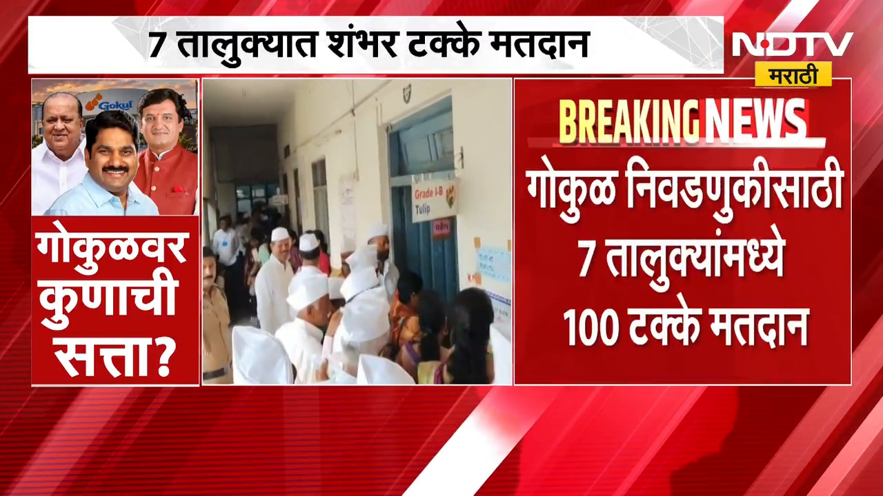 Gokul Milk Union Election 2026 | गोकुळ निवडणुकीसाठी 99.74% मतदान, 7 तालुक्यात 100% मतदान