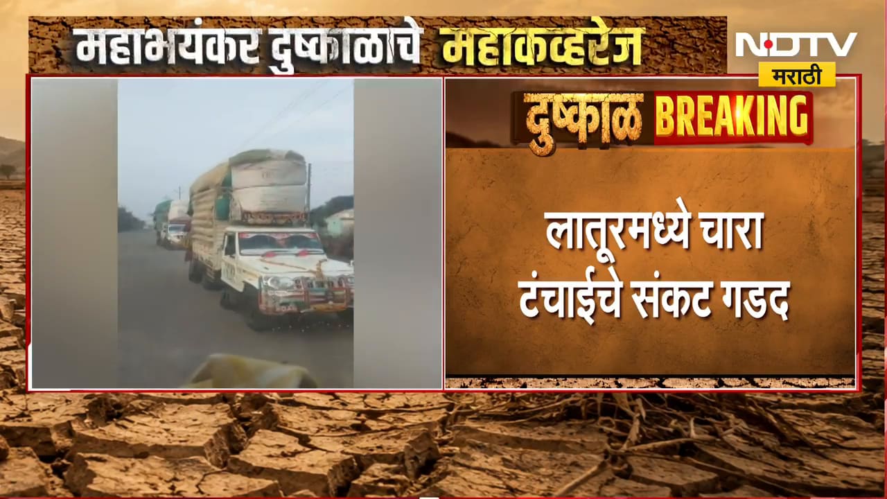 Latur Drought | लातूरमध्ये चारा टंचाईचे संकट गडद, डिसेंबरपर्यतच चारा पुरण्याची शक्यता | NDTV