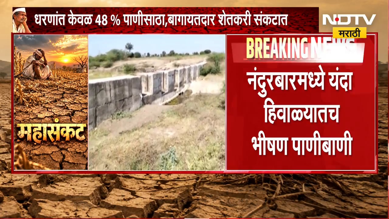 Nandurbar जिल्ह्यातील 12 प्रकल्पांमध्ये आताच खडखडाट;धरणांत केवळ 48% पाणीसाठा,बागायतदार शेतकरी संकटात