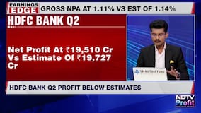 HDFC Bank Q2 Net Profit Rises
