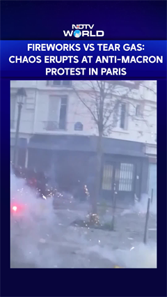 France Protest Erupts Again: Fireworks, Tear Gas & Street Clashes As Anti-Macron Protests Intensify