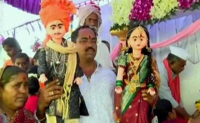 Dolls Were 'Wed' In Karnataka's Hubli For "Good Rains, Good Luck"