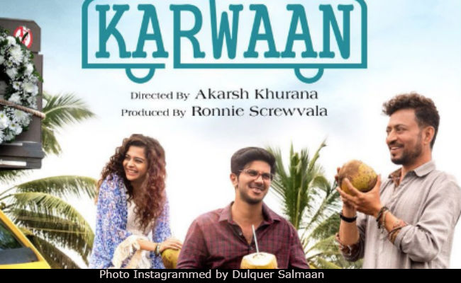 <i>Karwaan</I>Poster: Irrfan Khan, Dulquer Salmaan, Mithila Palkar Trace A Wonderful 'Journey Of A  Lifetime'