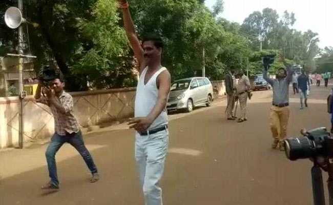 Watch: BJP Man Celebrates Karnataka Local Body Poll Win With Shirt Off
