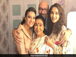 When Madhuri Dixit And Kajol Turned 'Mushy Paparazzi' For Asha Bhosle When Madhuri Dixit And Kajol Turned 'Mushy Paparazzi' For Asha Bhosle