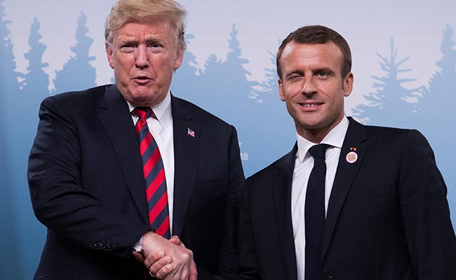 Viral: Macron Leaves Trump's Hand With Imprint After G7 Handshake