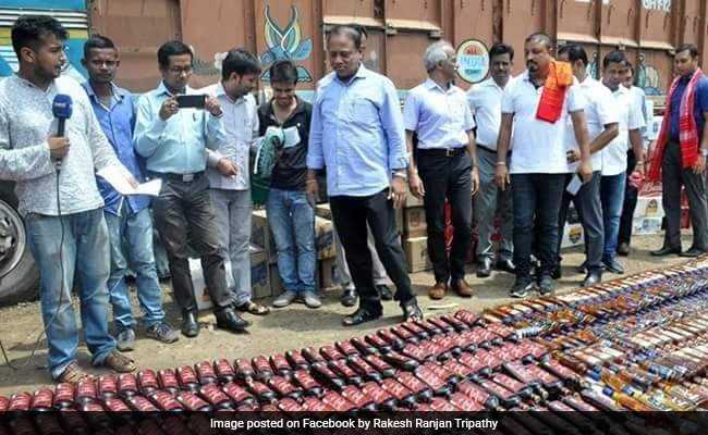 In Assam, 6 Lakh Bottles Of Illegal Alcohol Worth 168 Crore Destroyed