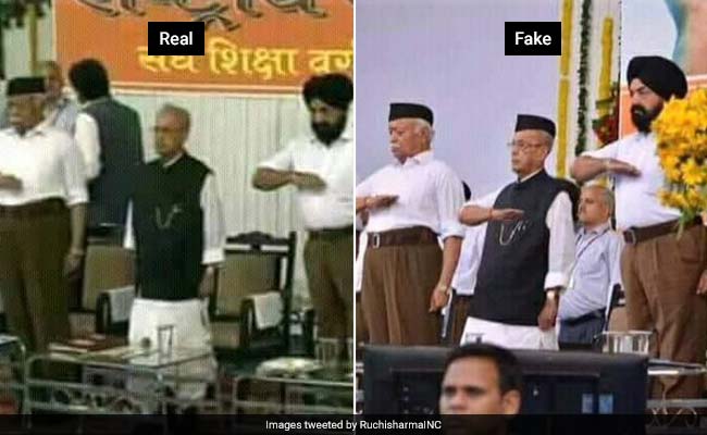 Told You, Says Pranab Mukherjee's Daughter, On Morphed Photo Of RSS Event
