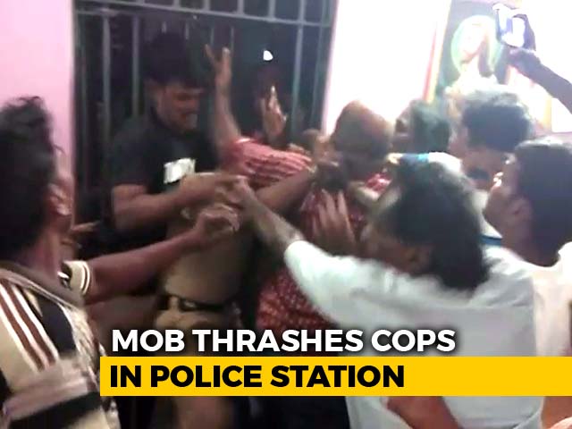 On Camera, Cops Beaten Up Inside Police Station In Andhra Pradesh