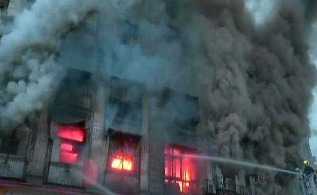 Massive Fire Breaks Out In Mumbai's Fort Area, 2 Firefighters Injured