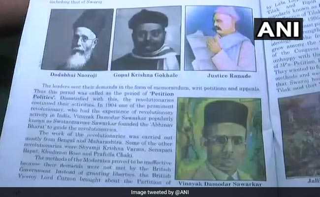 Vinayak Savarkar's Photo Replaces Jawaharlal Nehru's In School Book: NSUI
