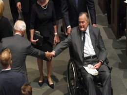 Former US President George HW Bush Released From Hospital Former US President George HW Bush Released From Hospital