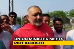 Minister Giriraj Singh Visits Riot-Accused Right-Wing Leaders In Jail Minister Giriraj Singh Visits Riot-Accused Right-Wing Leaders In Jail