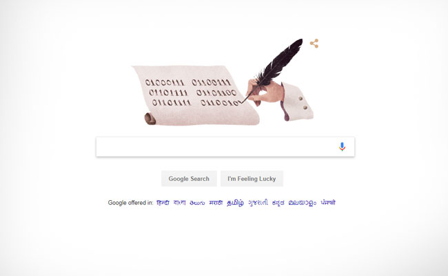 Google Doodle Celebrates Gottfried Wilhelm Leibniz's 372nd Birthday