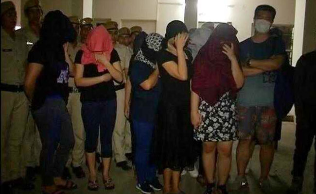 15 Including 5 Foreigners Arrested From Gurgaon Spa For Sex Trade